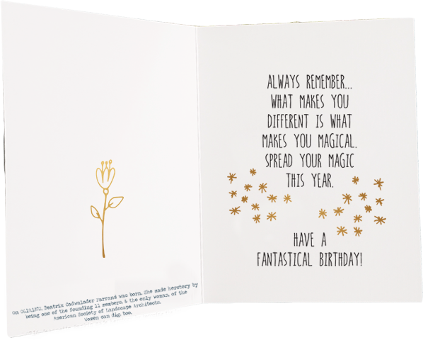 Always Remember...What Makes You Different Is What Makes You Magical. Spread Your Magic This Year. Have A Fantastical Birthday! - Birthday Card