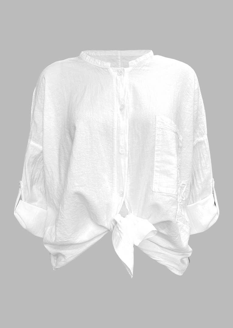 Olga Long Sleeve Cotton Blouse