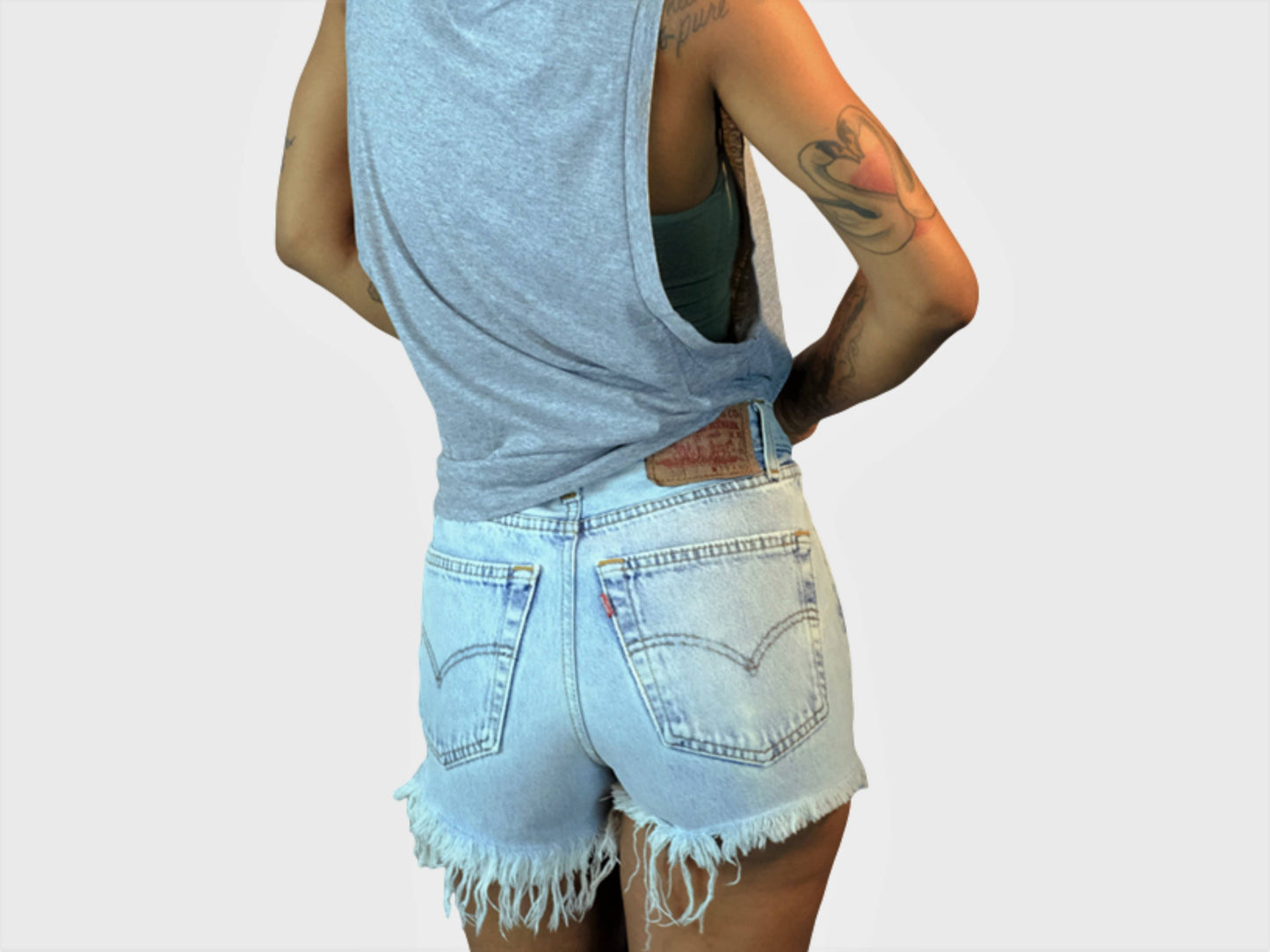 Upcycled Vintage Denim Shorts - Original