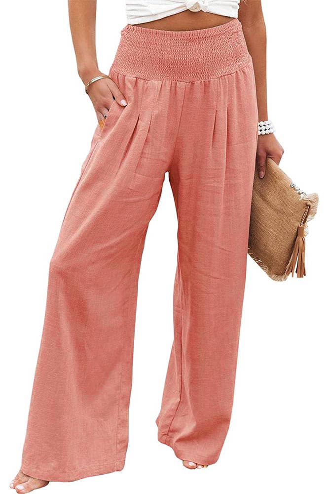 HIgh Waist Wide Leg Pants ZZKF1108