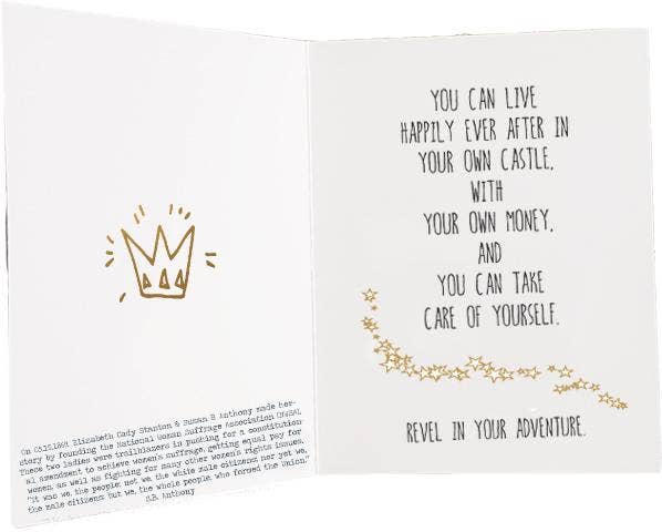 Graduate, Always Remember. You Can Live Happily Ever After In Your Own Castle. - Graduation & Empowerment  Card