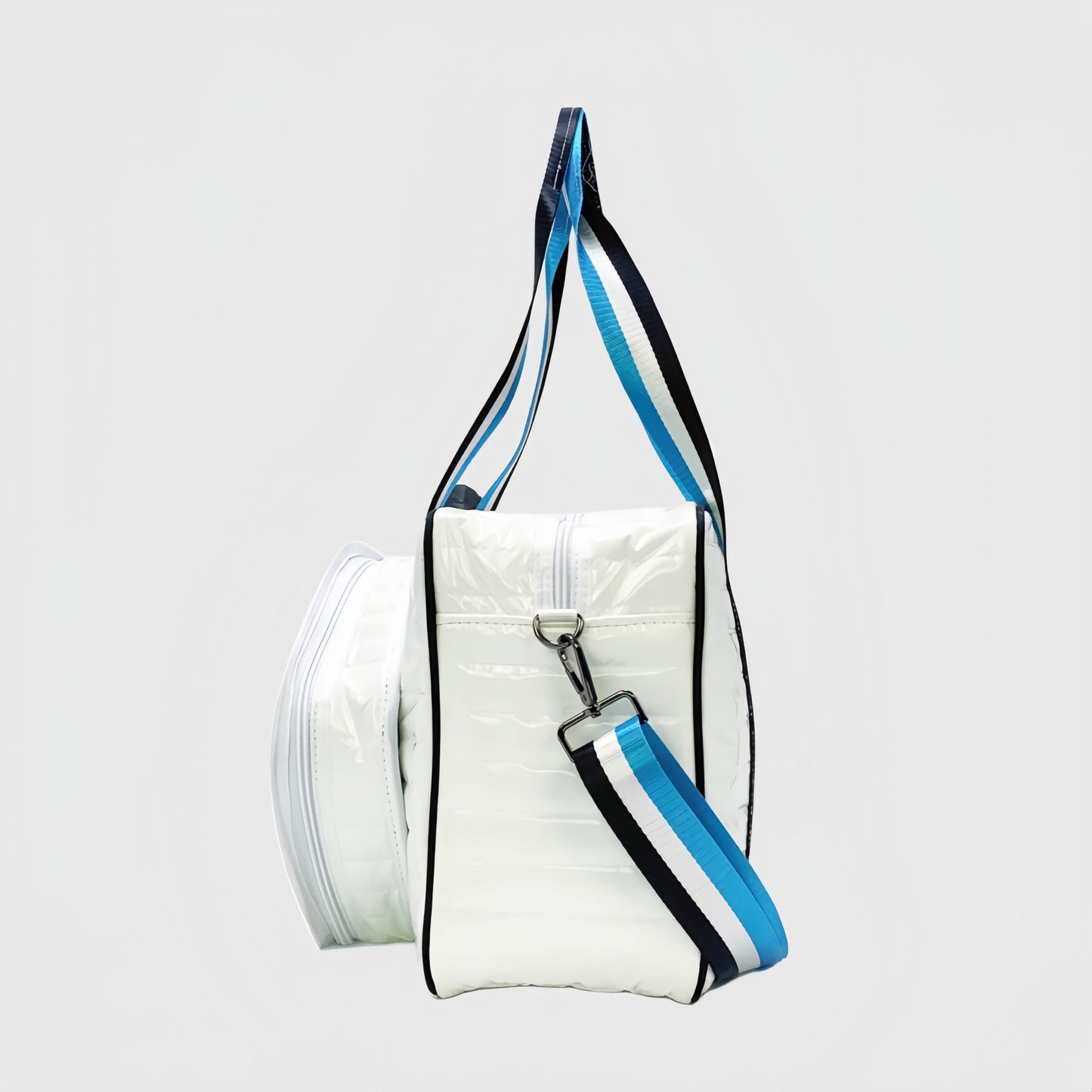 Puffer Style Pickleball Carry Bag Case White/Blue