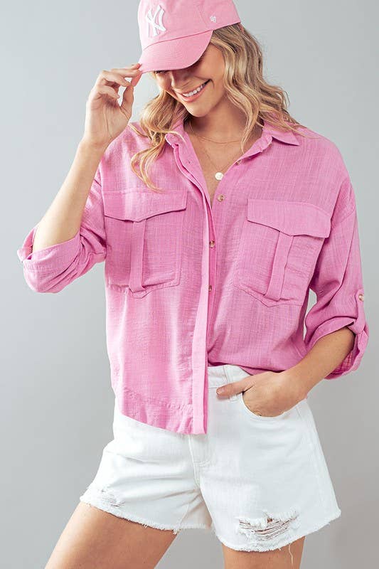 BUTTON DOWN COLLAR SHIRT