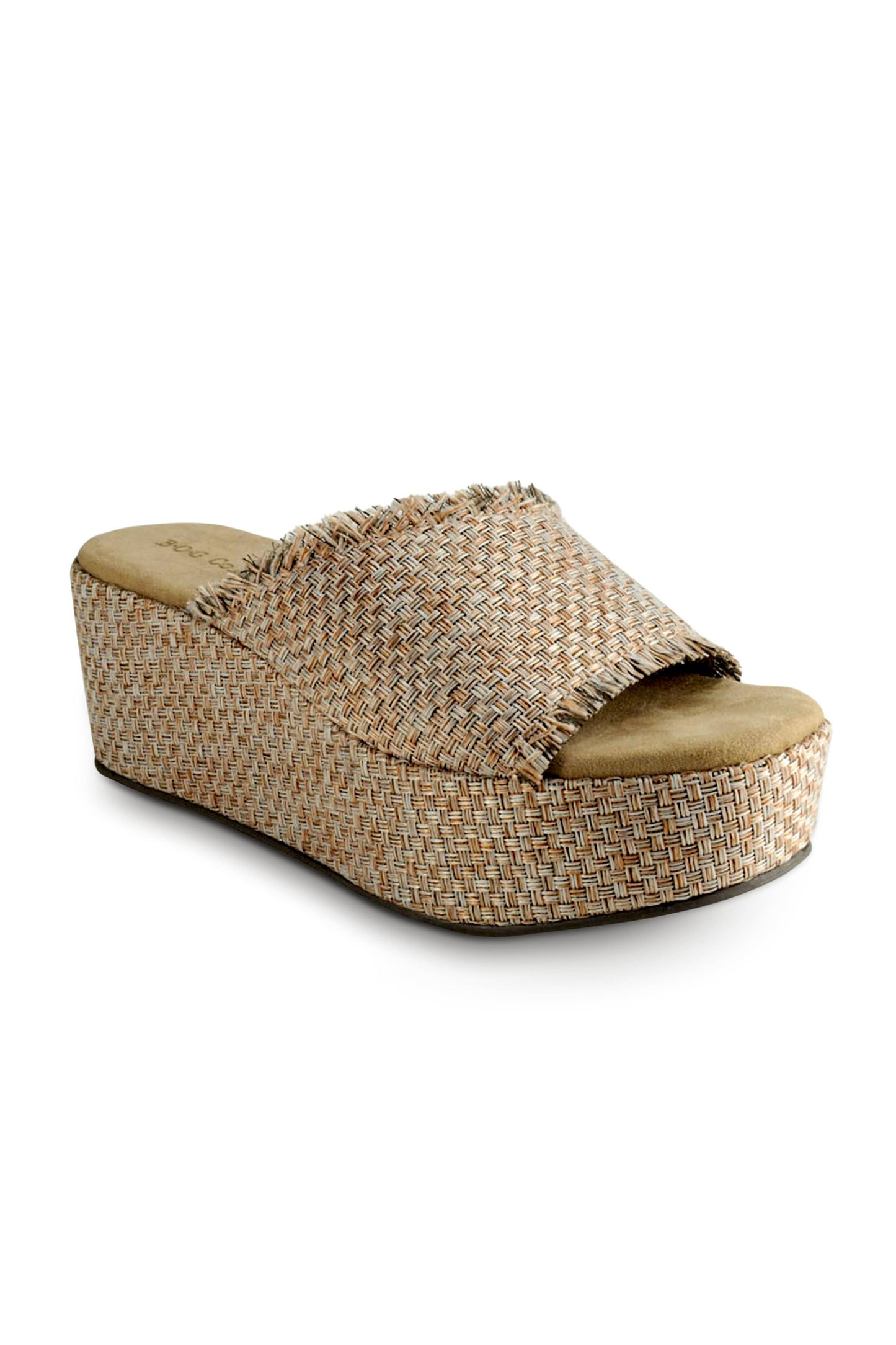 WREN Tan Woven Raffia