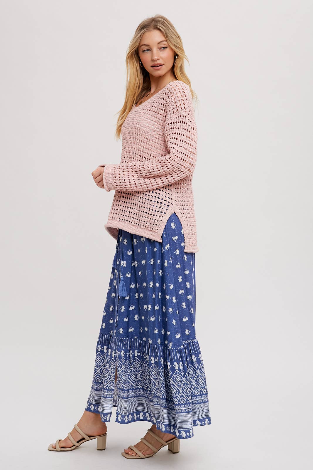 BOHO PRINT MAXI SKIRT