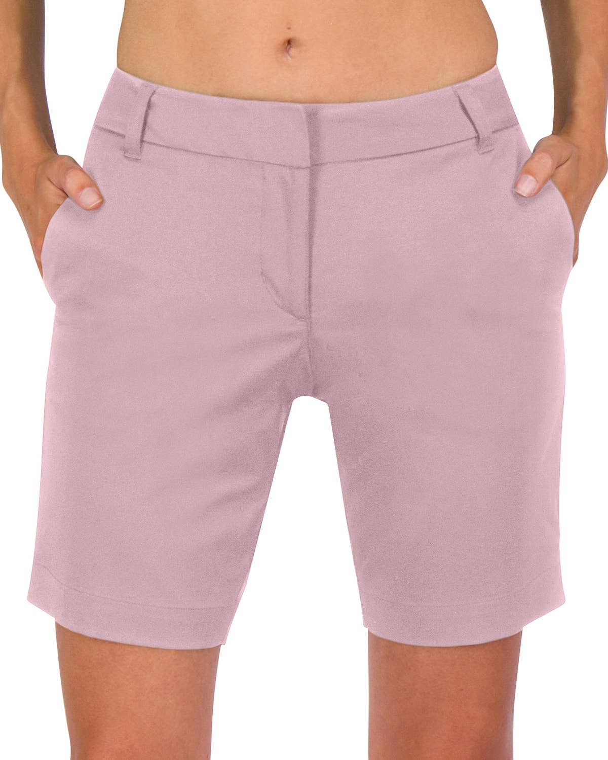 Women's Bermuda Golf Shorts - 8.5 In, Quick Dry w/ Pockets