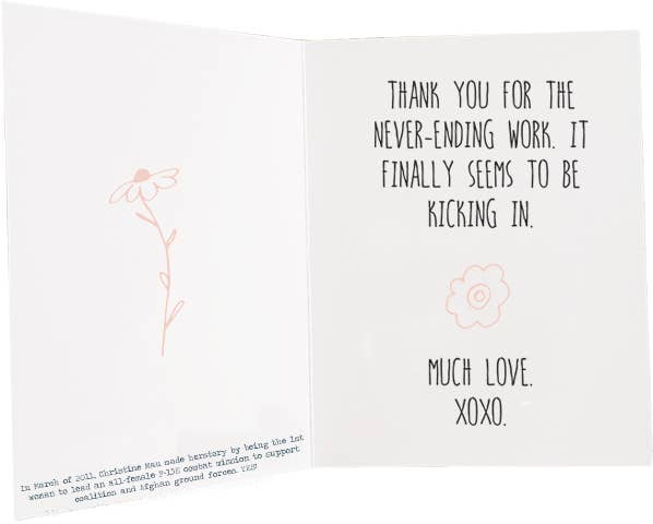 Mom, You Worked Too Hard - Mother's Day Card