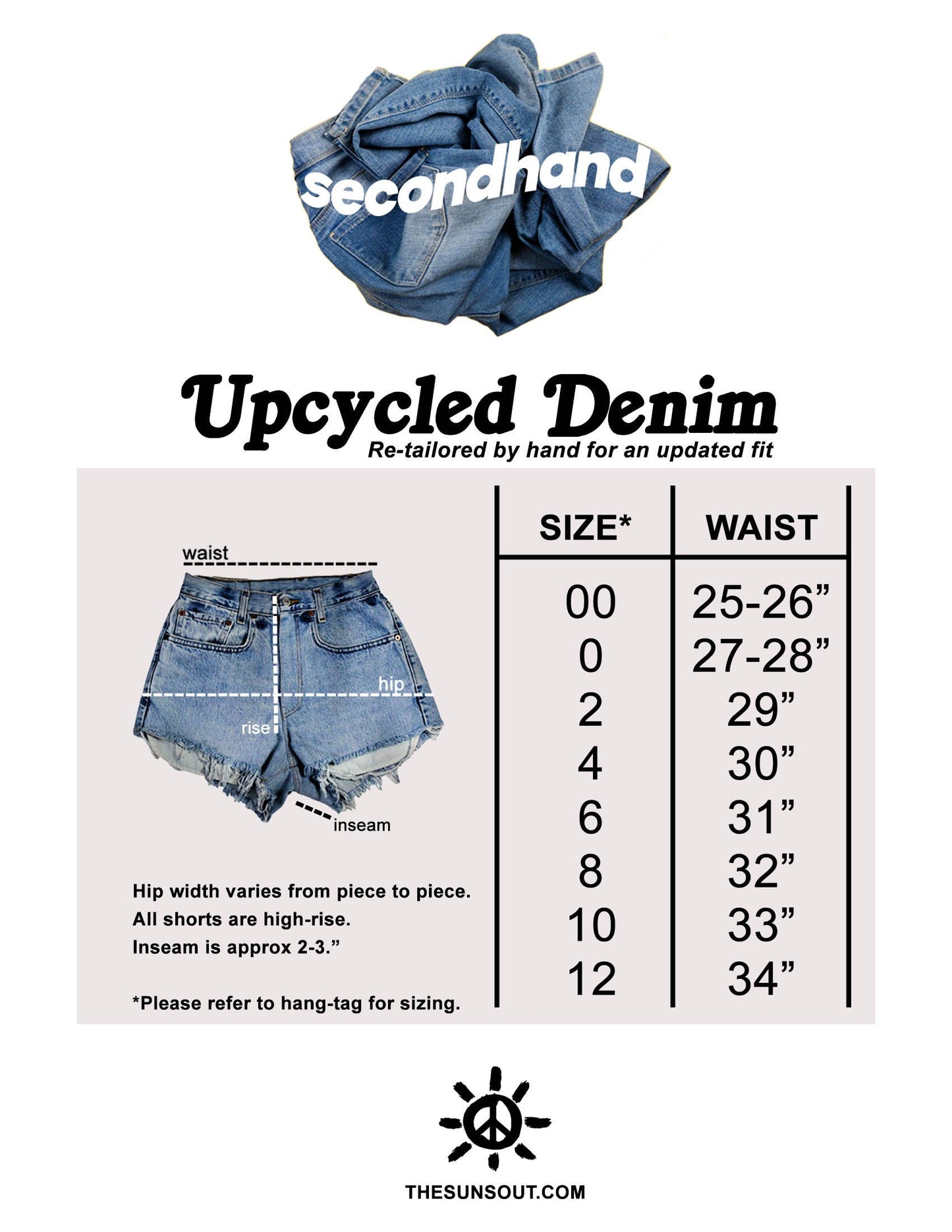 Upcycled Vintage Denim Shorts - Original