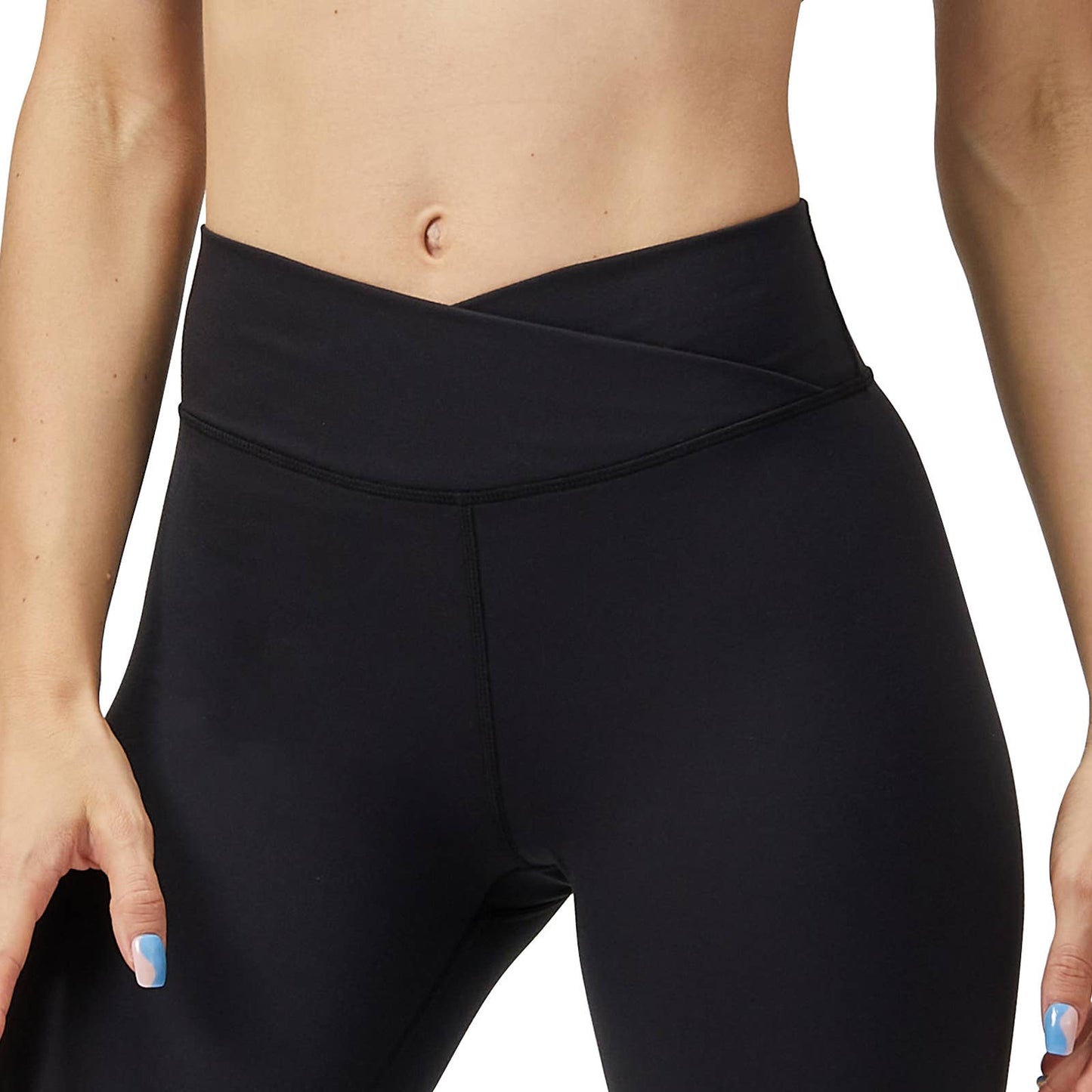 LOVESOFT Women’s Black Cross Waist Yoga Legging