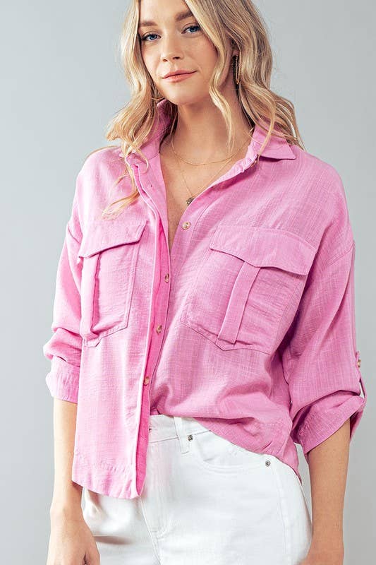 BUTTON DOWN COLLAR SHIRT